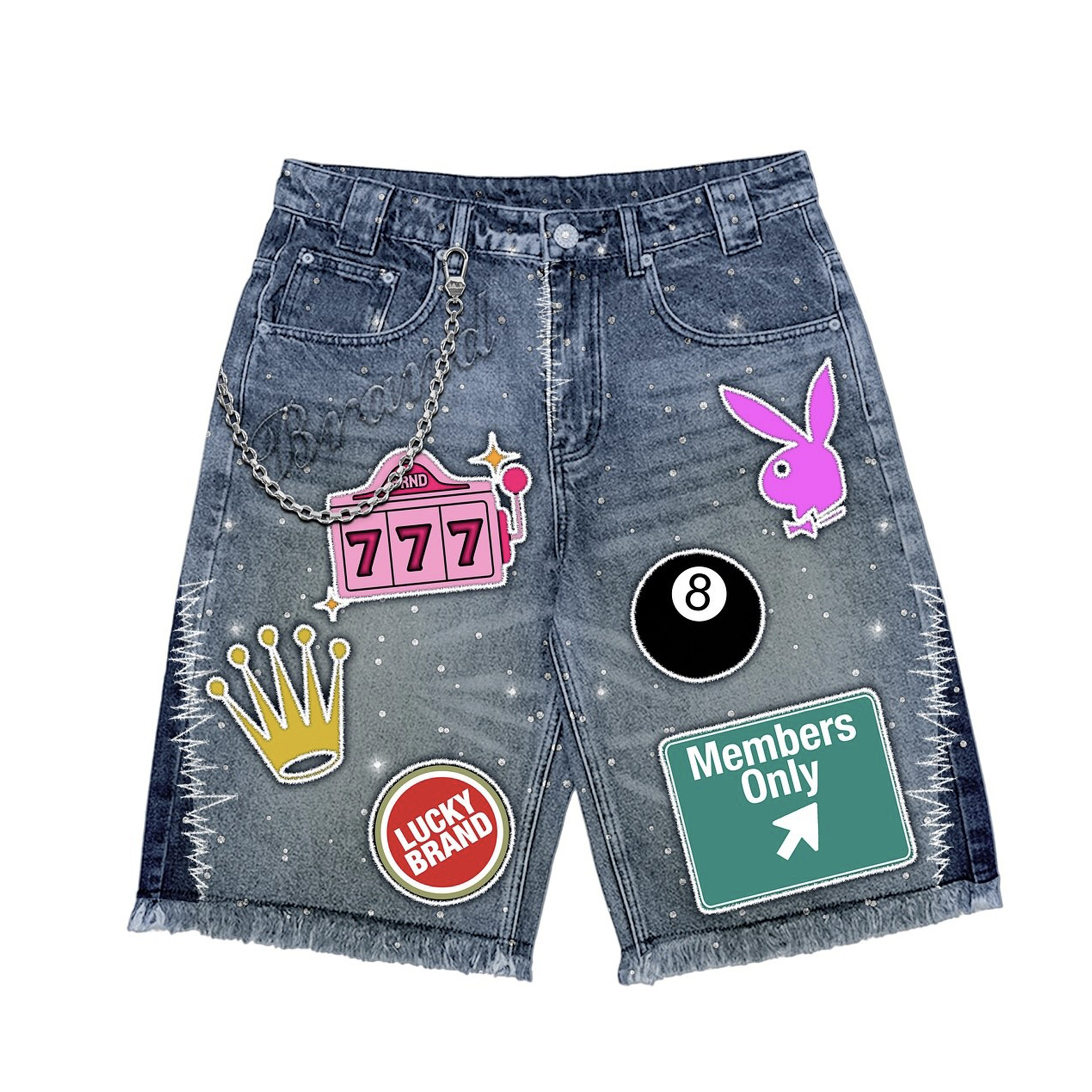 Members Only Casino Denim Shorts
